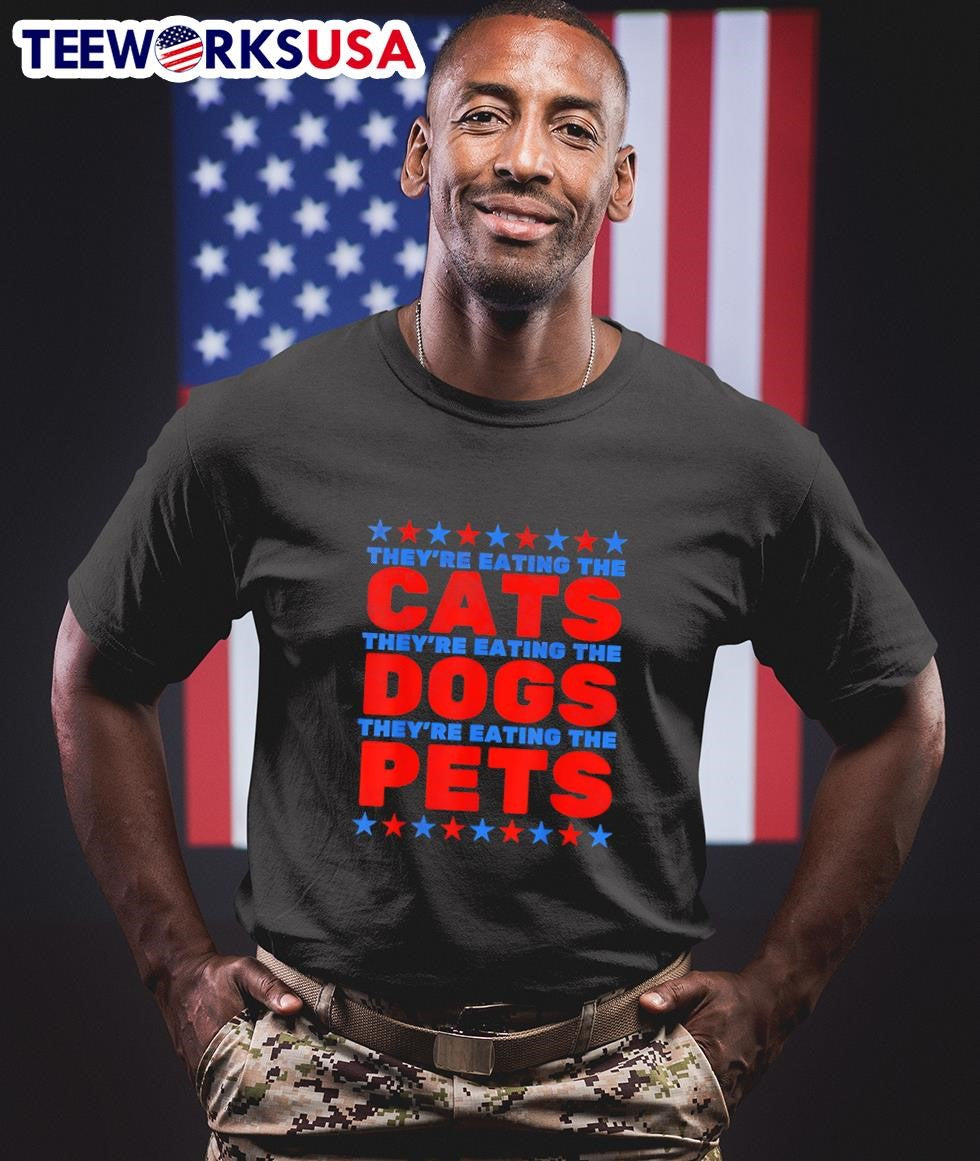 They're eating the dogs cats election 2024 - Adult & Kids T-Shirts, Sweatshirts & Hoodies apparel design preview 1
