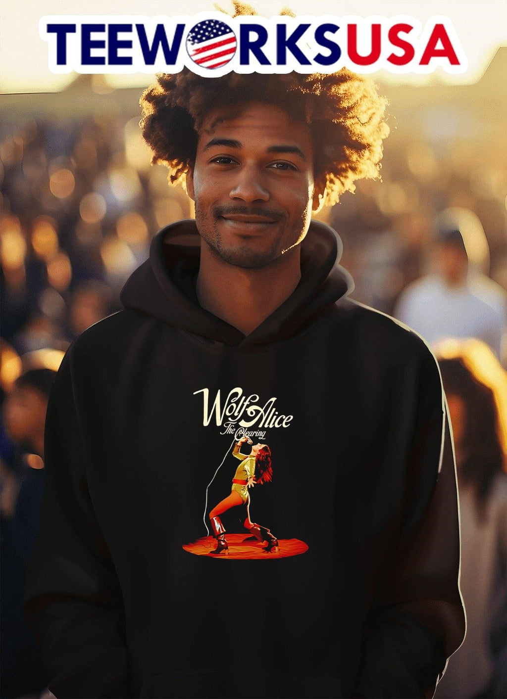 Wolf Alice The Clearing Album - Adult & Kids T-Shirts, Sweatshirts & Hoodies apparel design preview 2