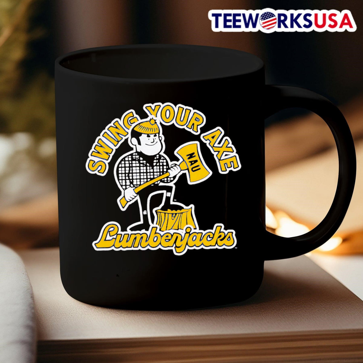 Northern Arizona Lumberjacks Swing Your Axe - Adult & Kids T-Shirts, Sweatshirts & Hoodies apparel design preview 3