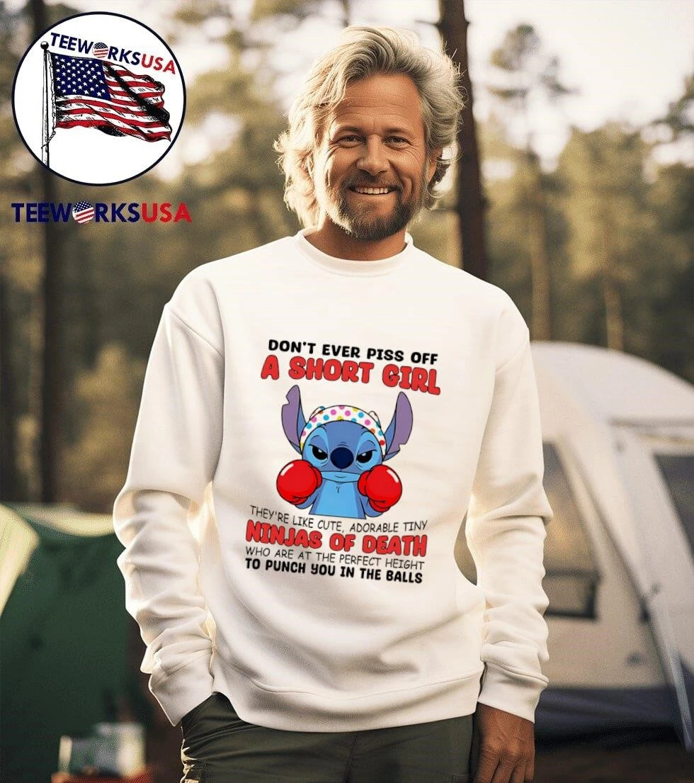 Don't Ever Piss Off A Short Girl They're Like Cute - Adult & Kids T-Shirts, Sweatshirts & Hoodies apparel design preview 3