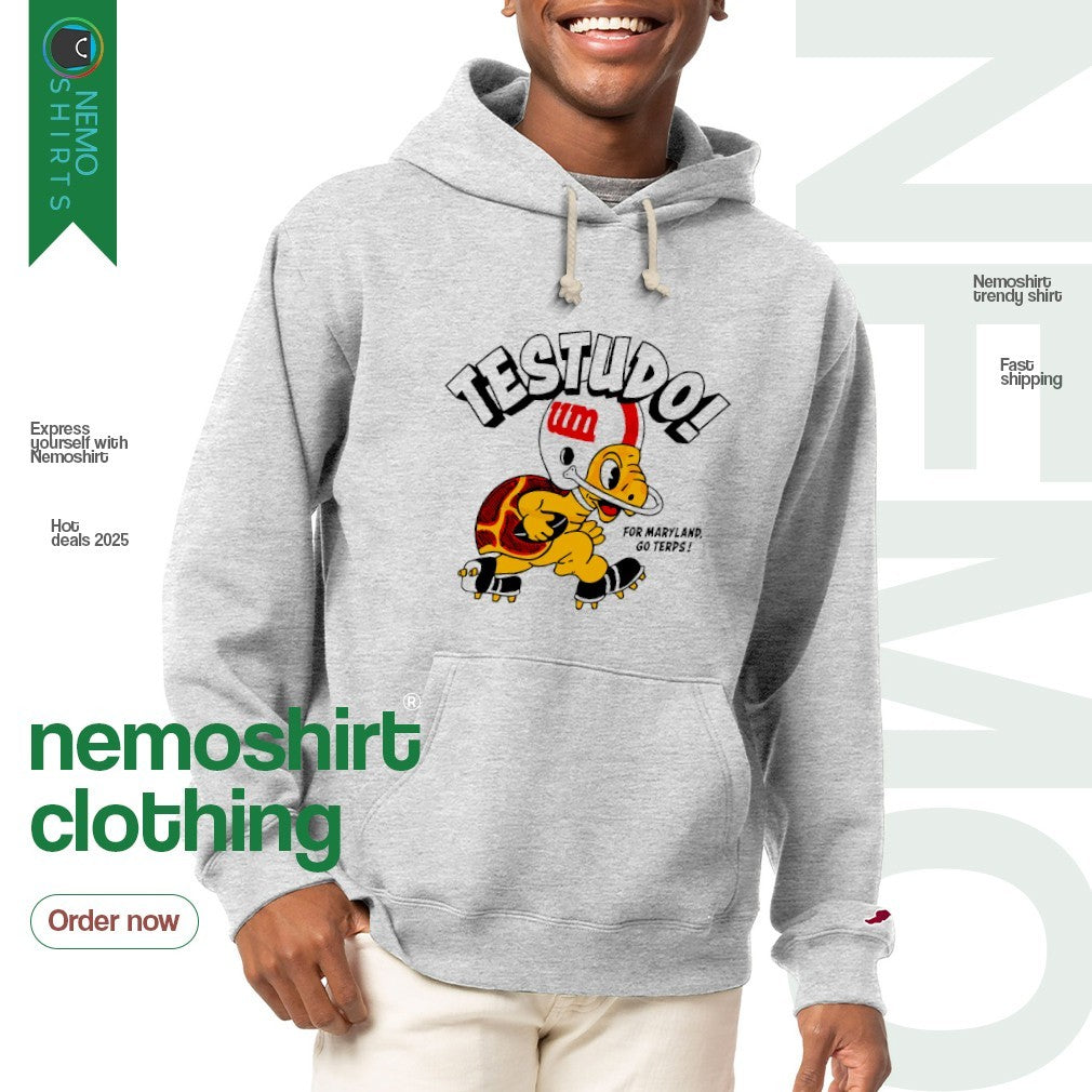Maryland Testudo for go Terps - Adult & Kids T-Shirts, Sweatshirts & Hoodies apparel design preview 2
