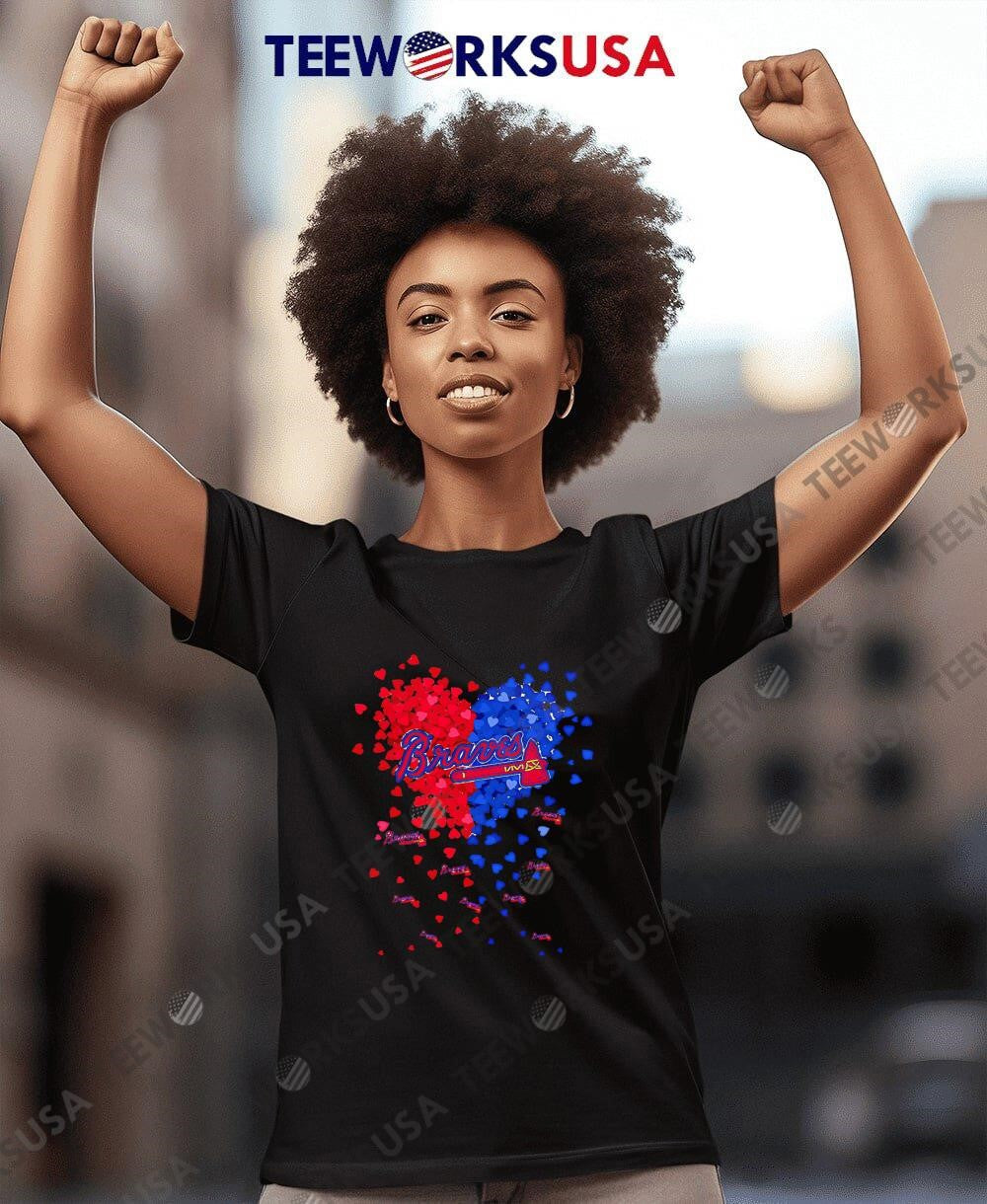 Atlanta Braves Baseball Heart - Adult & Kids T-Shirts, Sweatshirts & Hoodies apparel design preview 7