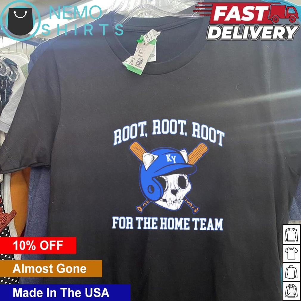 Kentucky skeleton cat bats root for the home team - Adult & Kids T-Shirts, Sweatshirts & Hoodies apparel design preview 1