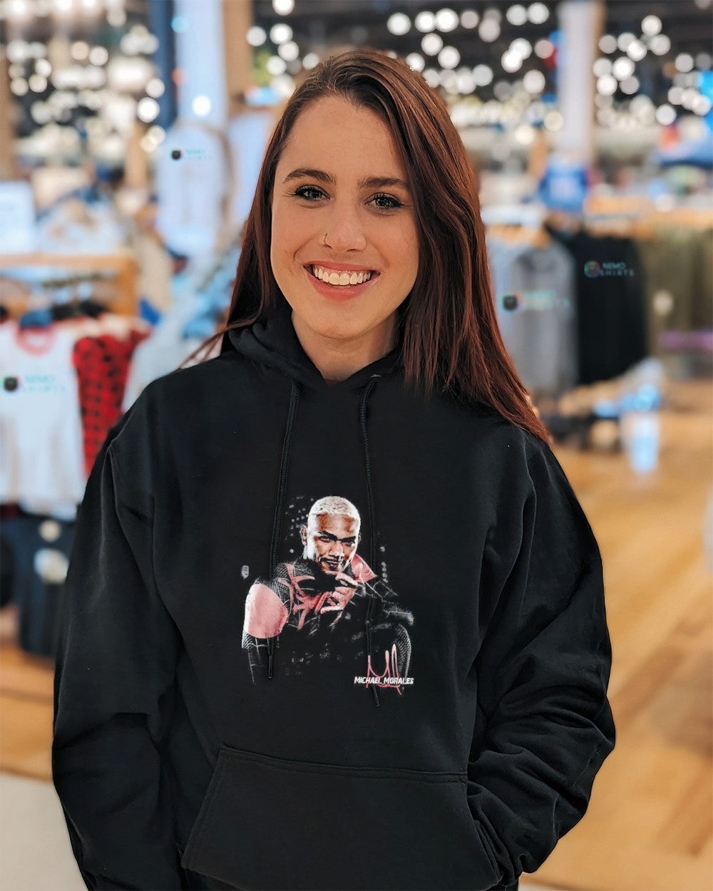Michael Morales UFC welterweight dressed up spider - Adult & Kids T-Shirts, Sweatshirts & Hoodies apparel design preview 5