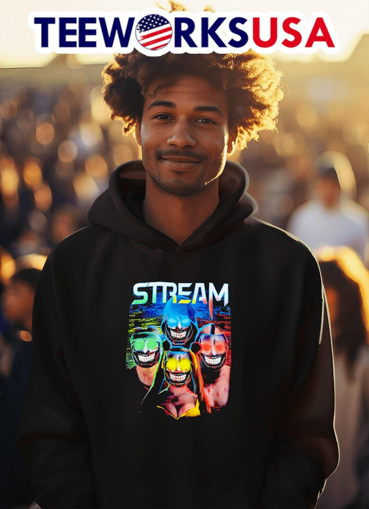 Stream Masked Killers - Adult & Kids T-Shirts, Sweatshirts & Hoodies apparel design preview 2