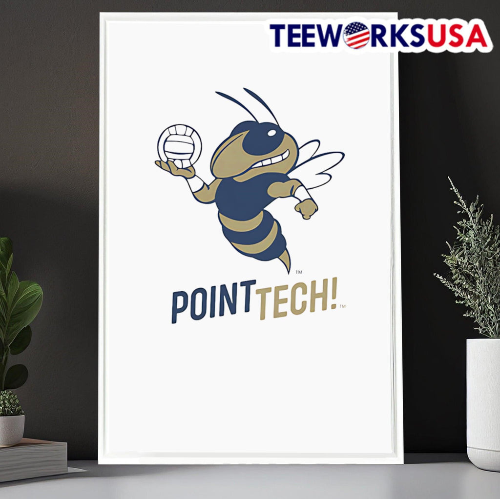 Georgia Tech Volleyball Buzz point - Adult & Kids T-Shirts, Sweatshirts & Hoodies apparel design preview 6