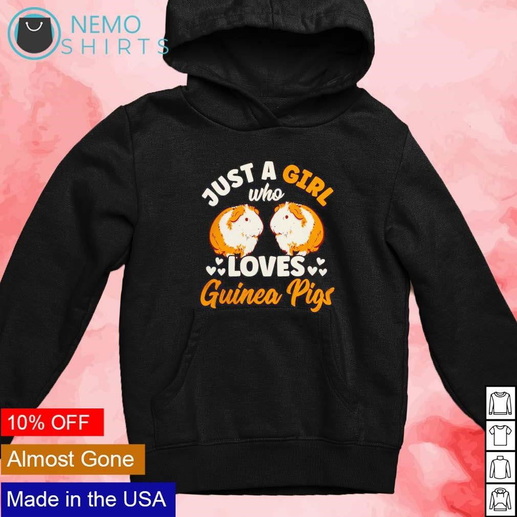 Just a girl who loves guinea pigs - Adult & Kids T-Shirts, Sweatshirts & Hoodies apparel design preview 2