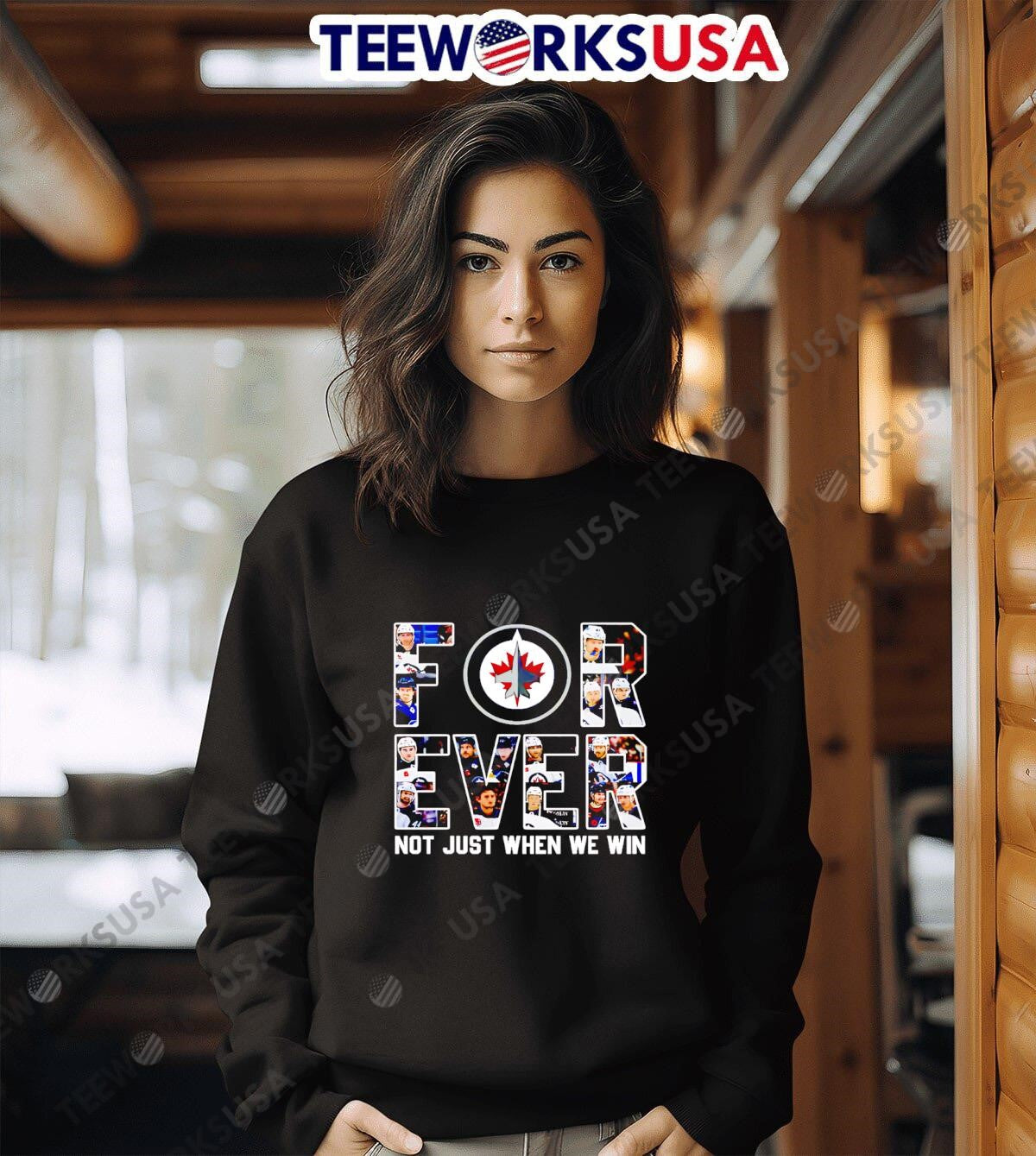 Winnipeg Jets Forever Not Just When We Win - Adult & Kids T-Shirts, Sweatshirts & Hoodies apparel design preview 6