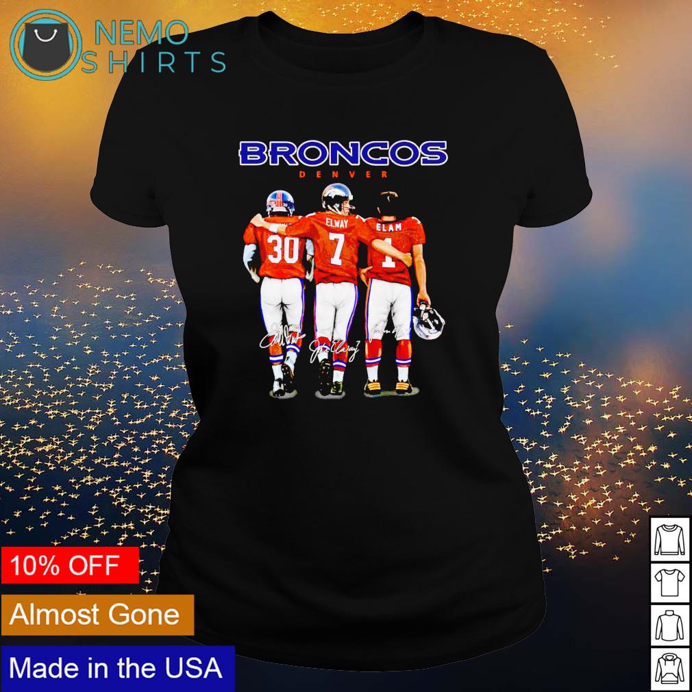 Denver Broncos best players Phillip Lindsay and Elway - Adult & Kids T-Shirts, Sweatshirts & Hoodies apparel design preview 3