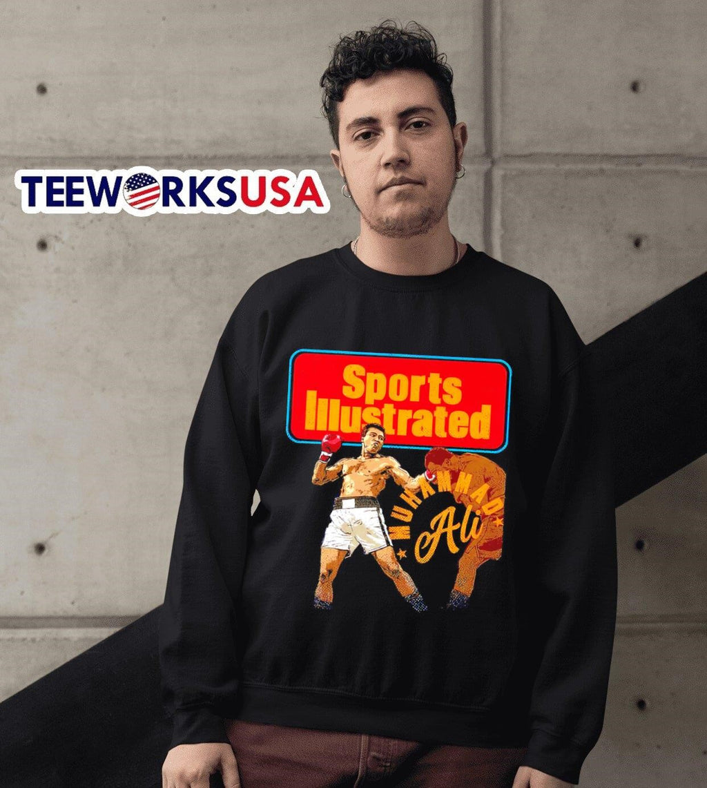 Muhammad Ali sports illustrated uppercut - Adult & Kids T-Shirts, Sweatshirts & Hoodies apparel design preview 3