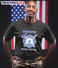 Firefighter first in last out New York Yankees - Adult & Kids T-Shirts, Sweatshirts & Hoodies apparel design preview 1