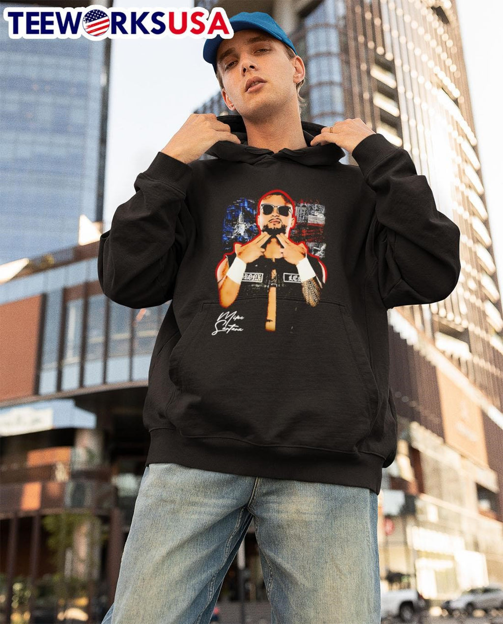 Mike Santana Tapped In The Illest - Adult & Kids T-Shirts, Sweatshirts & Hoodies apparel design preview 3