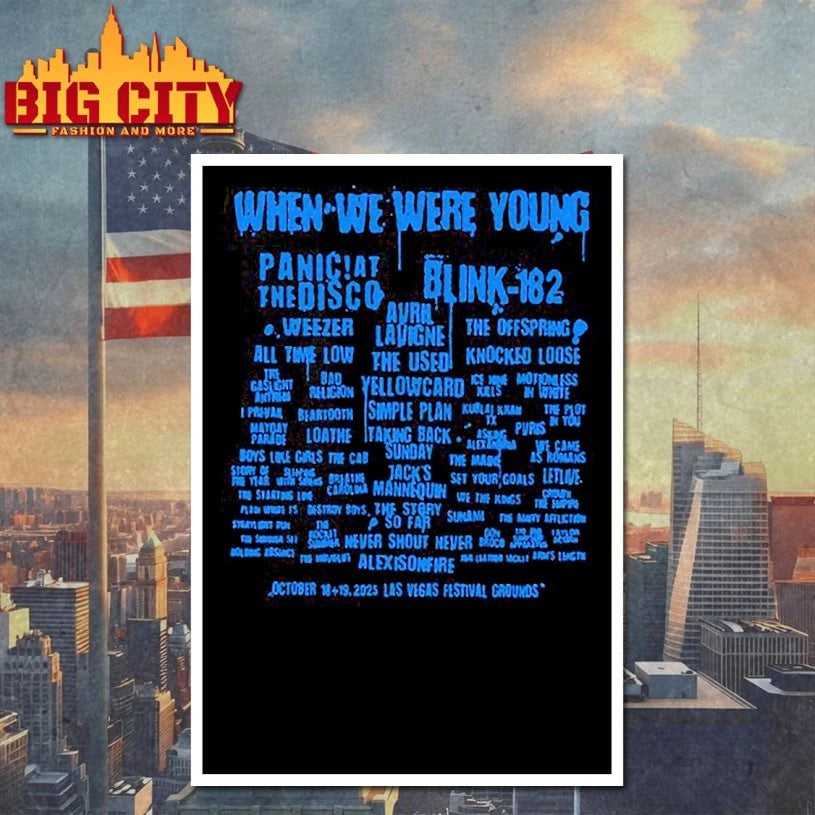 When We Were Young Festival 2025 Overseer Lineup - Adult & Kids T-Shirts, Sweatshirts & Hoodies apparel design preview 4