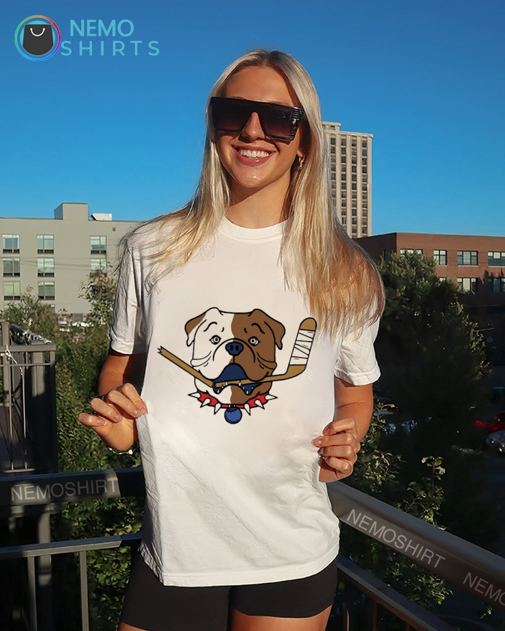 Sudbury Blueberry Bulldogs hockey logo - Adult & Kids T-Shirts, Sweatshirts & Hoodies apparel design preview 6