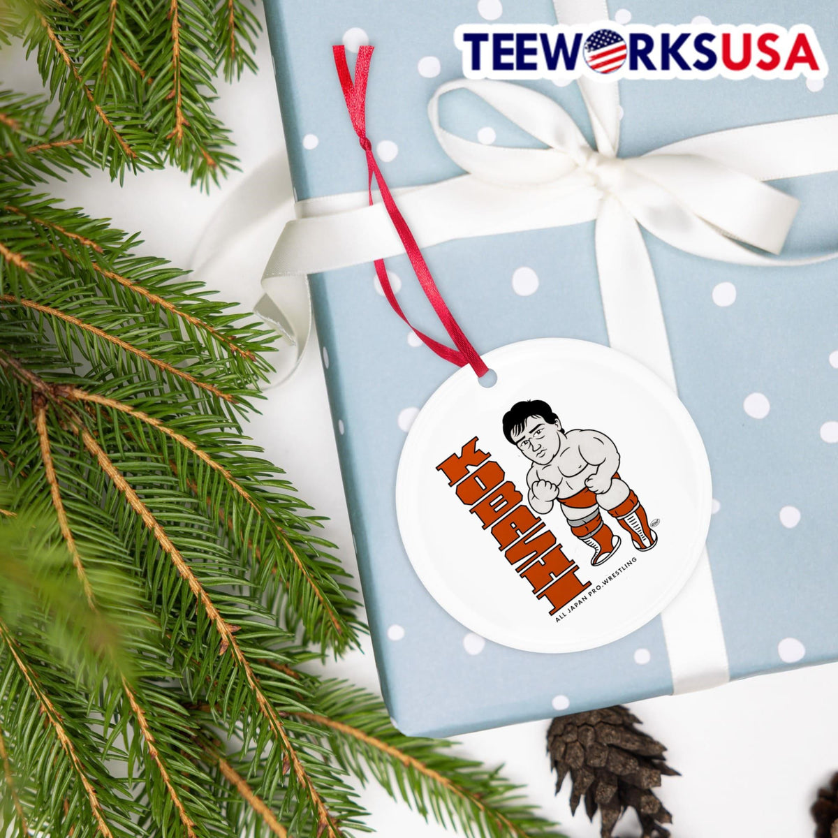 Kobashi All Japan Pro Wrestling cartoon - Adult & Kids T-Shirts, Sweatshirts & Hoodies apparel design preview 5