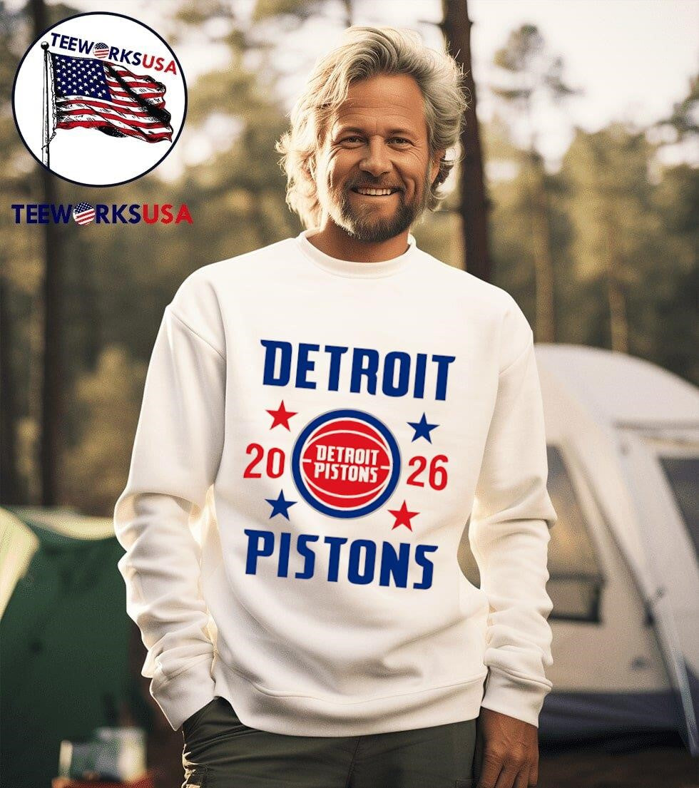 Detroit Pistons Playoffs '26 Stars - Adult & Kids T-Shirts, Sweatshirts & Hoodies apparel design preview 3