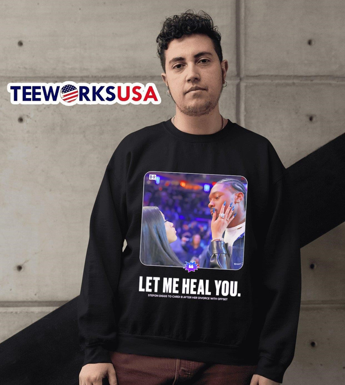 Cardi B says Stefon Diggs let me heal you - Adult & Kids T-Shirts, Sweatshirts & Hoodies apparel design preview 6