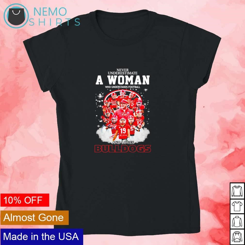 Never underestimate a woman who understands football - Adult & Kids T-Shirts, Sweatshirts & Hoodies apparel design preview 4