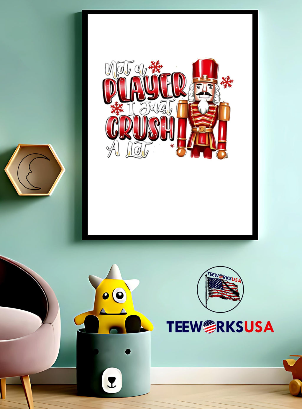 Not A Player I Just Crush Lot Christmas 2024 - Adult & Kids T-Shirts, Sweatshirts & Hoodies apparel design preview 4
