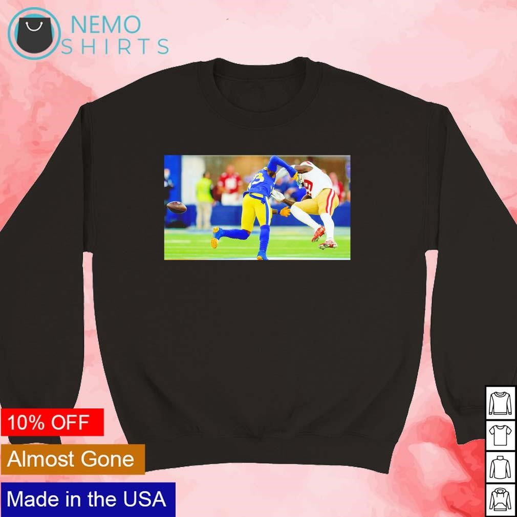 Nick Scott hitting across Deebo Samuel - Adult & Kids T-Shirts, Sweatshirts & Hoodies apparel design preview 5