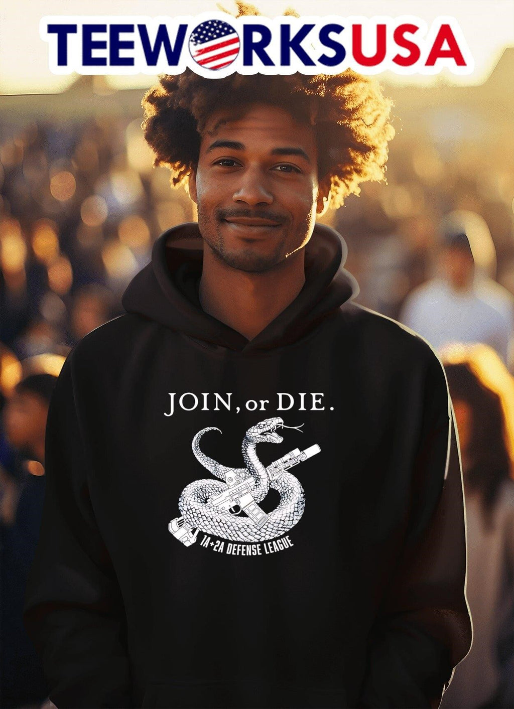 Alex Jones join or die - Adult & Kids T-Shirts, Sweatshirts & Hoodies apparel design preview 2