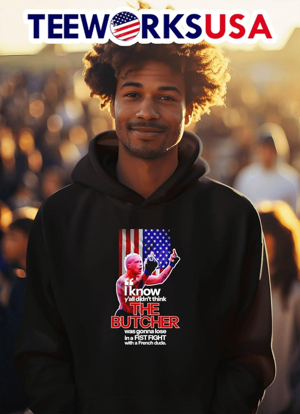 I know y'all didn't think the Butcher was gonna lose - Adult & Kids T-Shirts, Sweatshirts & Hoodies apparel design preview 2