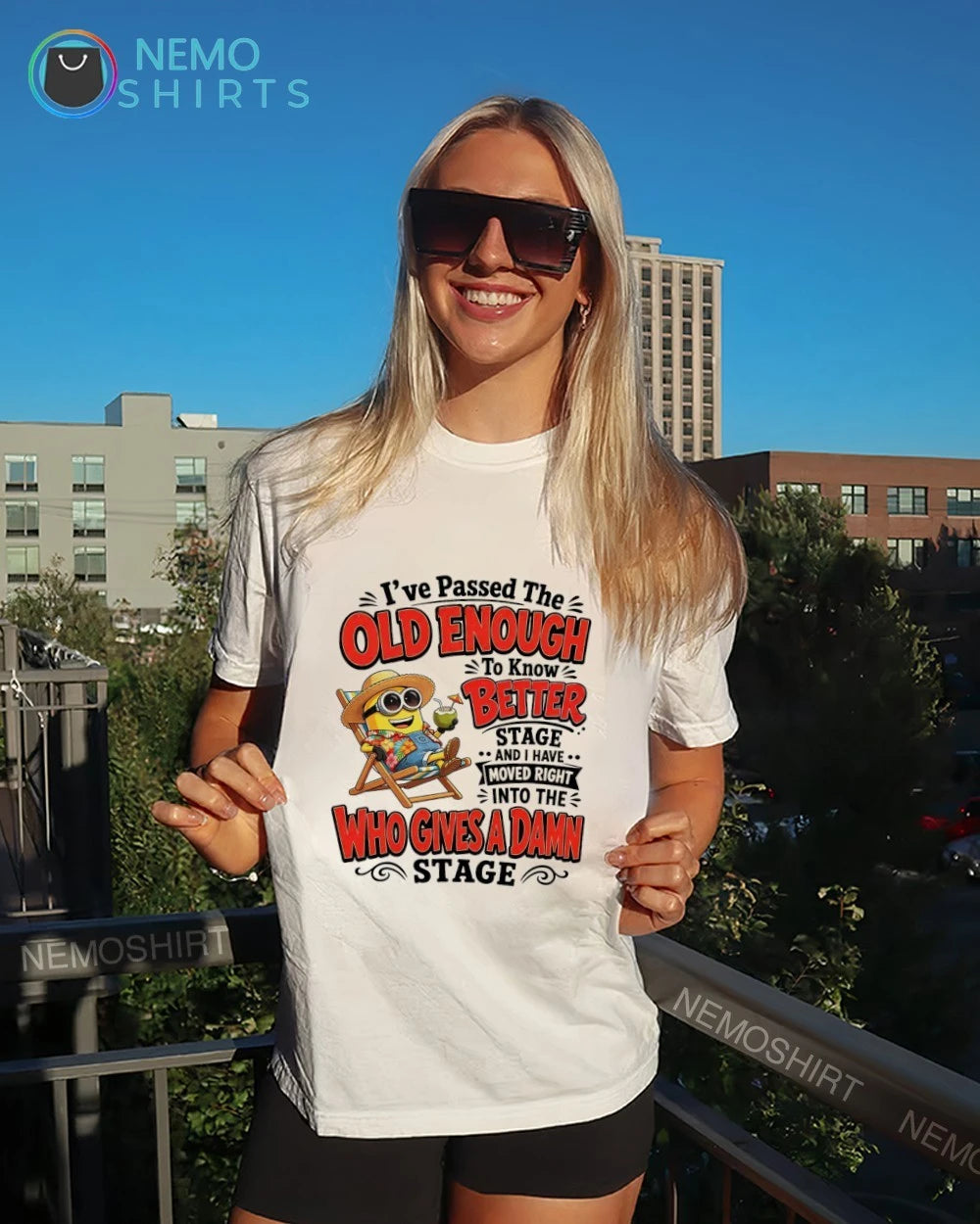 Minion I've Passed the Old Enough to Know Better Who - Adult & Kids T-Shirts, Sweatshirts & Hoodies apparel design preview 4