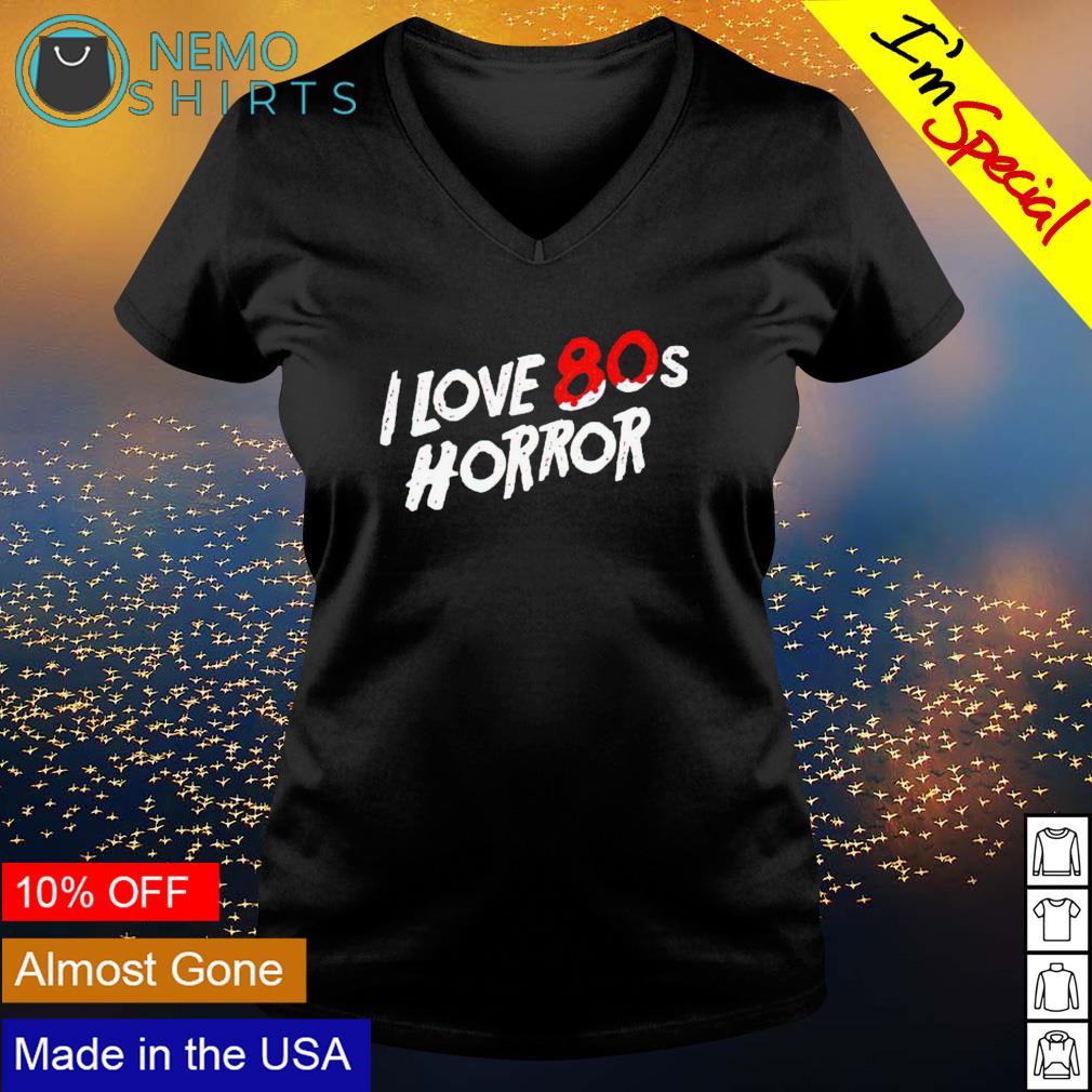 I love 80s horror - Adult & Kids T-Shirts, Sweatshirts & Hoodies apparel design preview 5