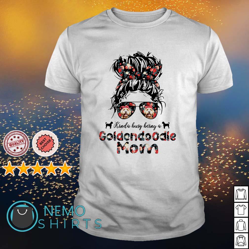 Kinda busy being a Goldendoodle Mom - Adult & Kids T-Shirts, Sweatshirts & Hoodies apparel design preview 1