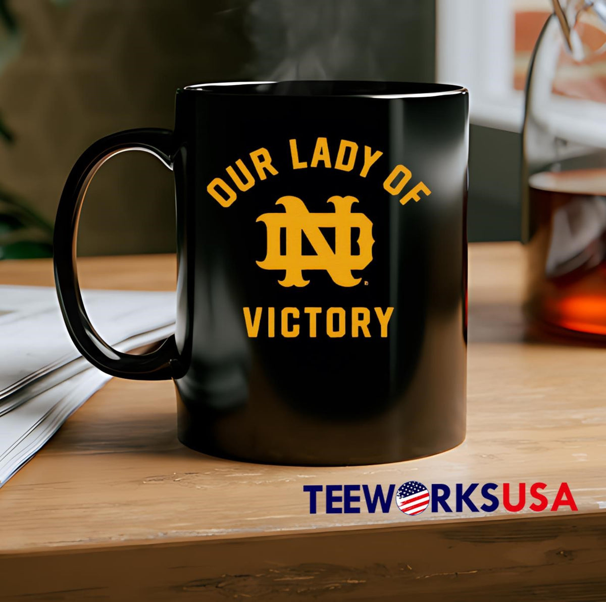 Notre Dame Our Lady Of Victory logo - Adult & Kids T-Shirts, Sweatshirts & Hoodies apparel design preview 2