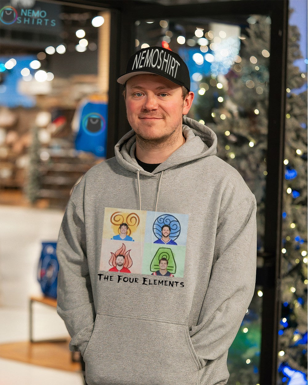 The four quarterbacks elements - Adult & Kids T-Shirts, Sweatshirts & Hoodies apparel design preview 3
