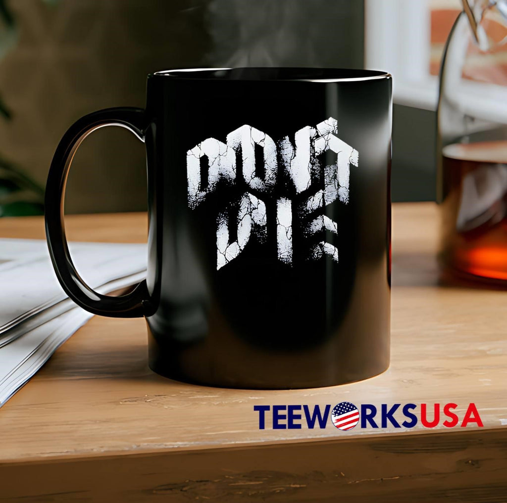 Dont Die Cracked Stone Text Graphic - Adult & Kids T-Shirts, Sweatshirts & Hoodies apparel design preview 2
