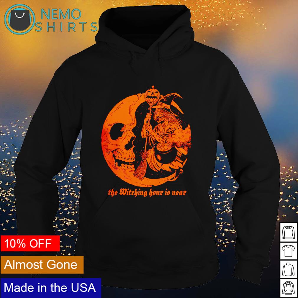 Witch the witching hour is near - Adult & Kids T-Shirts, Sweatshirts & Hoodies apparel design preview 2