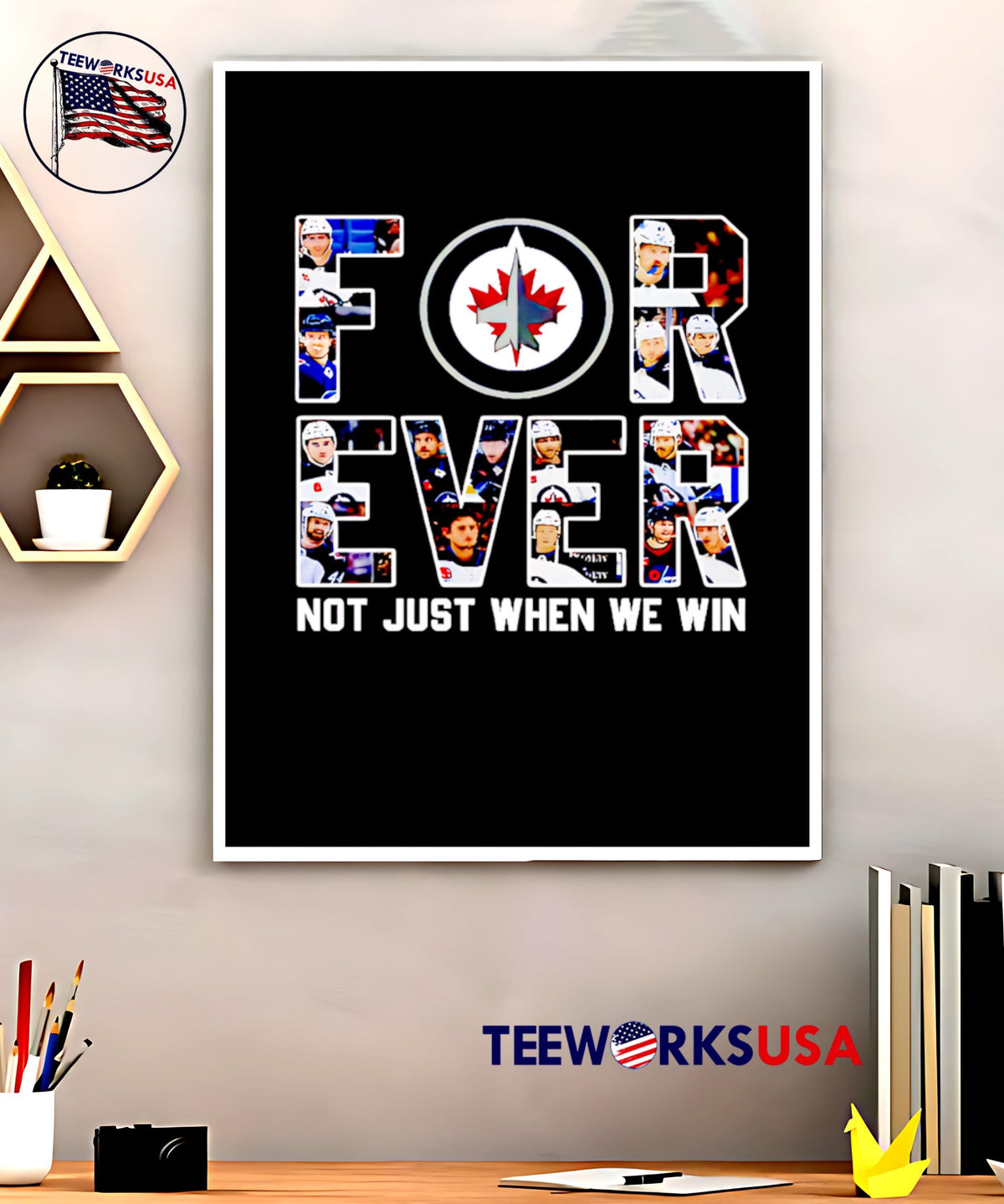 Winnipeg Jets Forever Not Just When We Win - Adult & Kids T-Shirts, Sweatshirts & Hoodies apparel design preview 5
