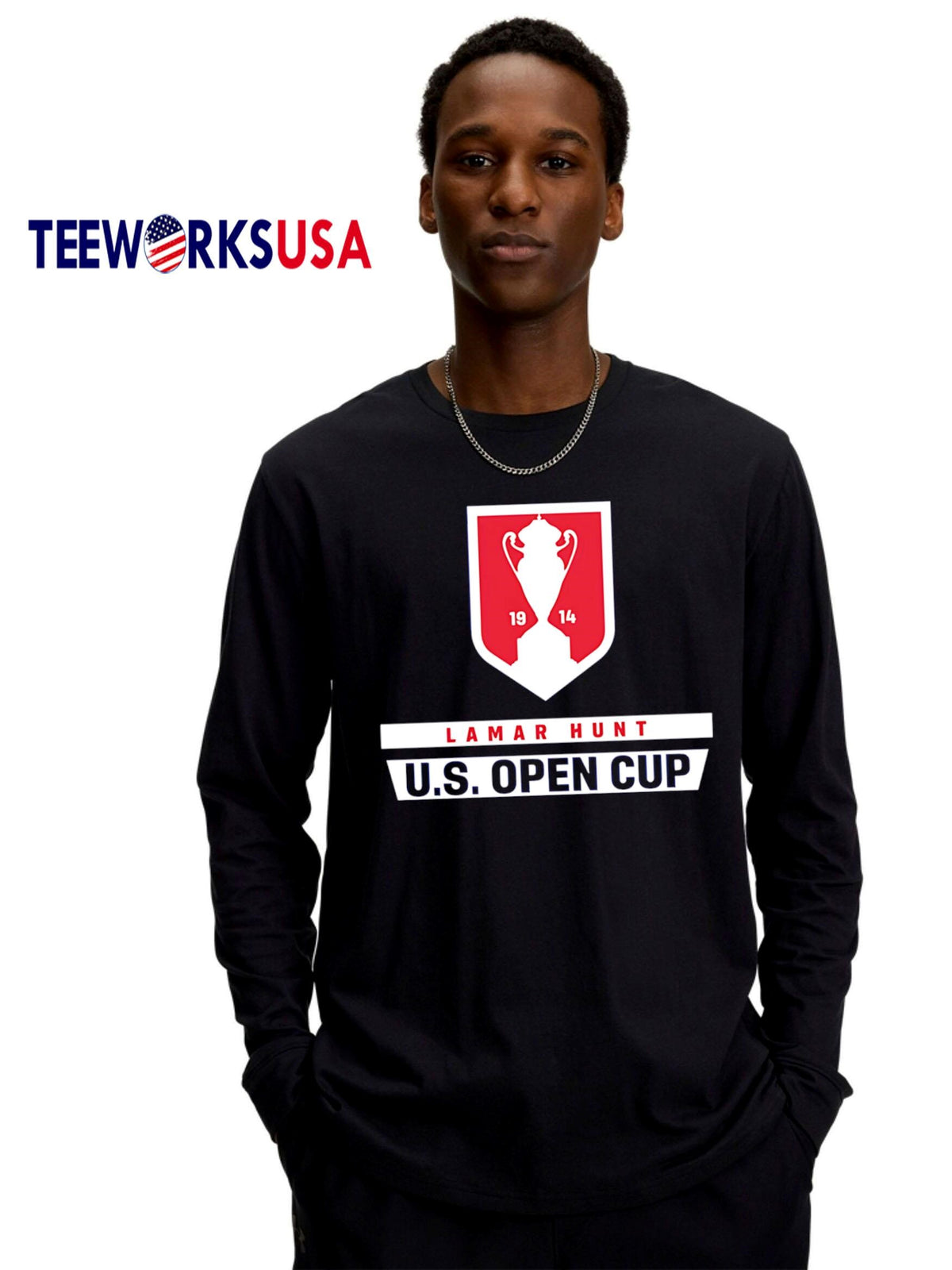 U.S. Open Cup logo - Adult & Kids T-Shirts, Sweatshirts & Hoodies apparel design preview 4