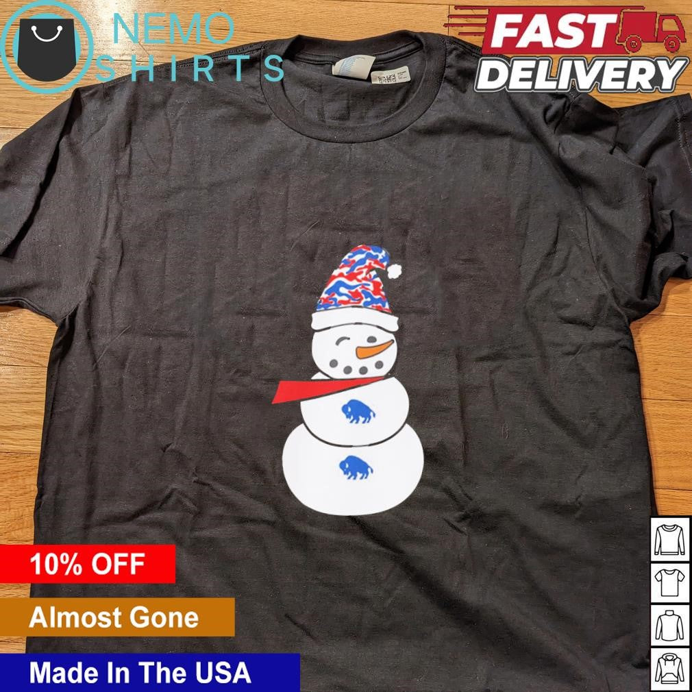 Buffalo Bills snowman Christmas - Adult & Kids T-Shirts, Sweatshirts & Hoodies apparel design preview 4