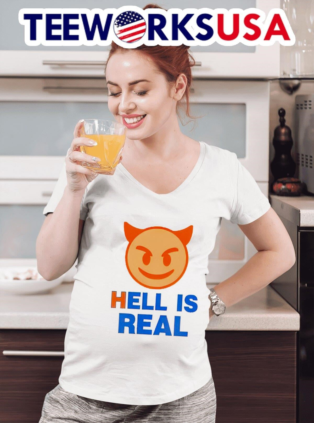 FC Cincinnati hell is real emojis - Adult & Kids T-Shirts, Sweatshirts & Hoodies apparel design preview 4