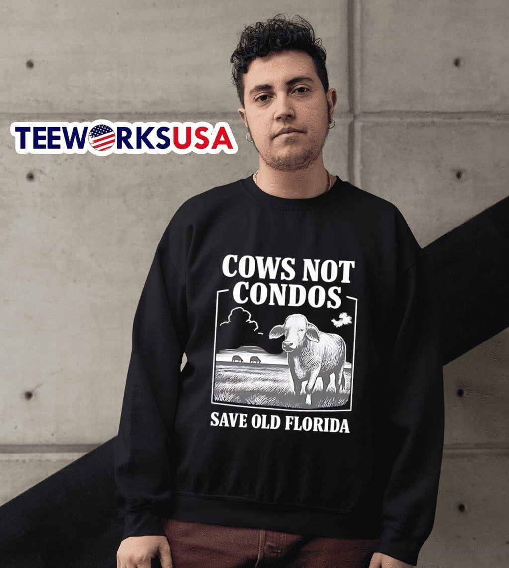 Cows not dondos save old Florida - Adult & Kids T-Shirts, Sweatshirts & Hoodies apparel design preview 6