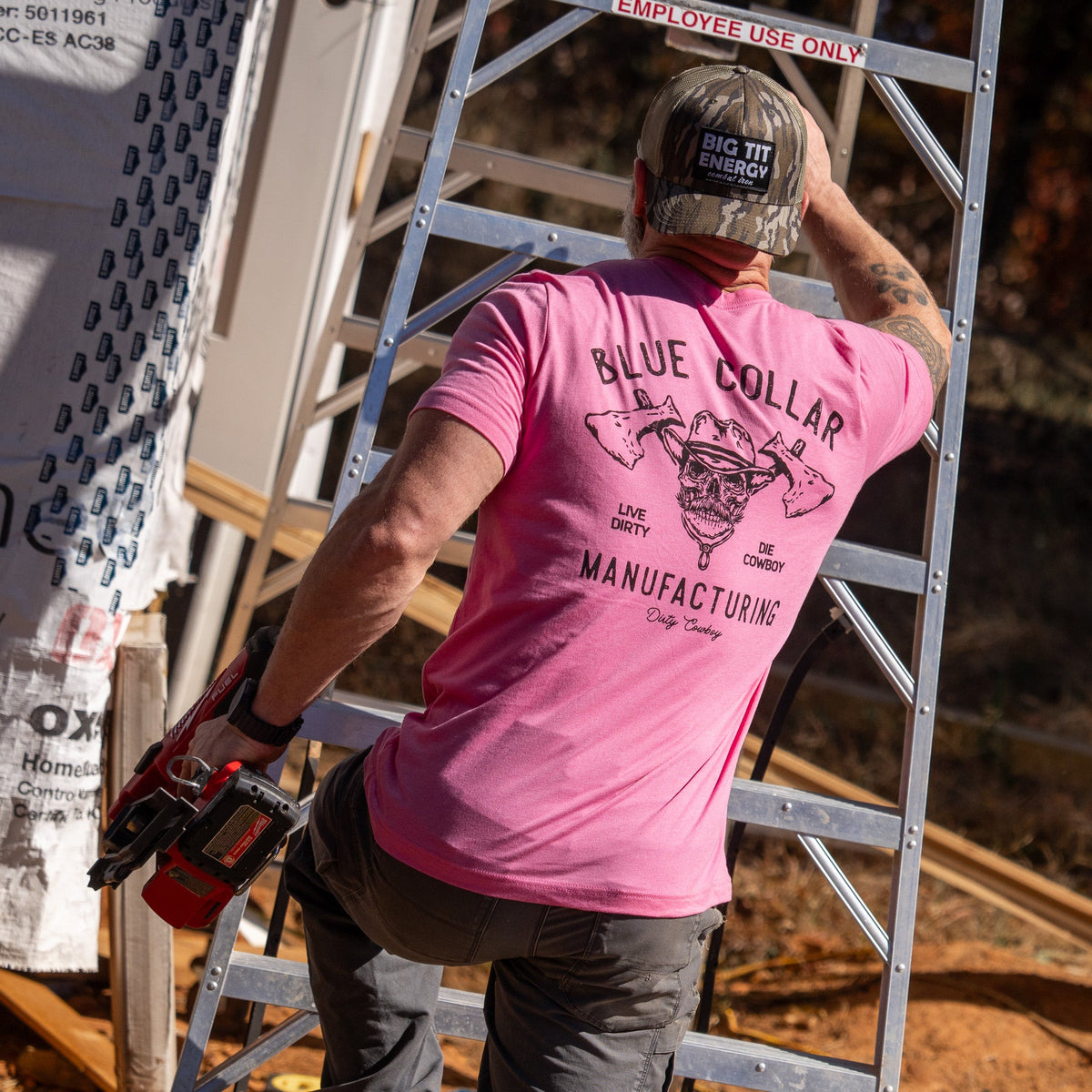 Blue Collar Hatchet Men's - Adult & Kids T-Shirts, Sweatshirts & Hoodies apparel design preview 4