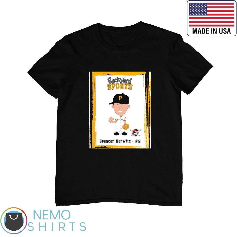 Backyard Sports Spencer Horwitz 2 Pittsburgh Pirates - Adult & Kids T-Shirts, Sweatshirts & Hoodies apparel design preview 1