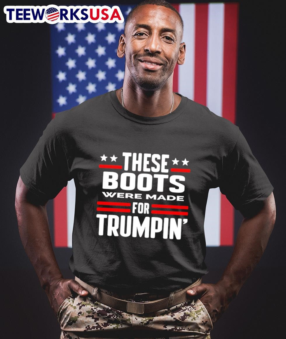 These boots were made for Trumpin' - Adult & Kids T-Shirts, Sweatshirts & Hoodies apparel design preview 1
