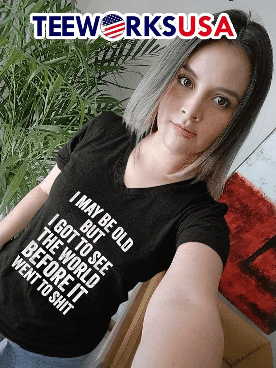 I may be old but got to see the world before it went - Adult & Kids T-Shirts, Sweatshirts & Hoodies apparel design preview 7