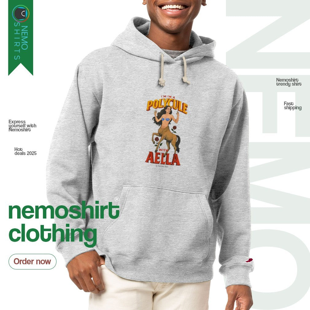 I'm in a polygule with Aella - Adult & Kids T-Shirts, Sweatshirts & Hoodies apparel design preview 2