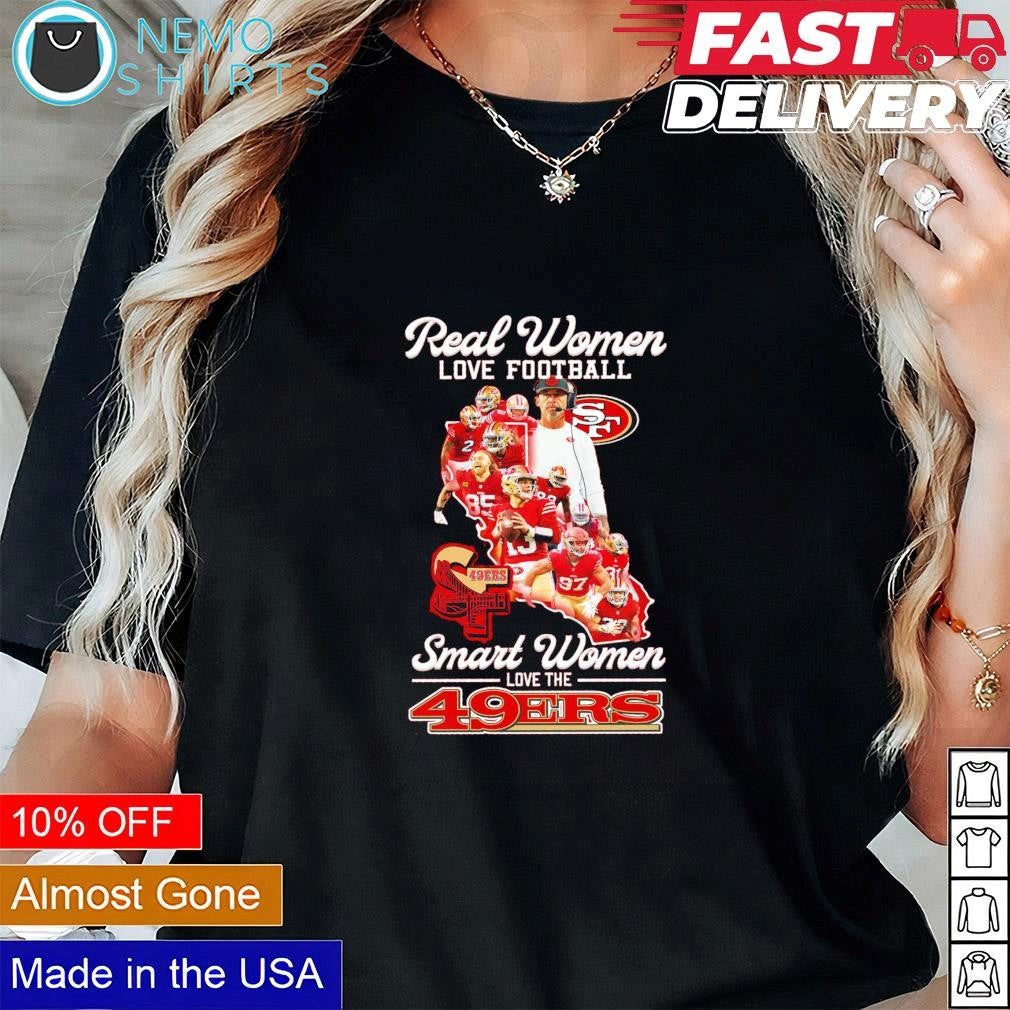 Real women love football smart San Francisco 49ers - Adult & Kids T-Shirts, Sweatshirts & Hoodies apparel design preview 3