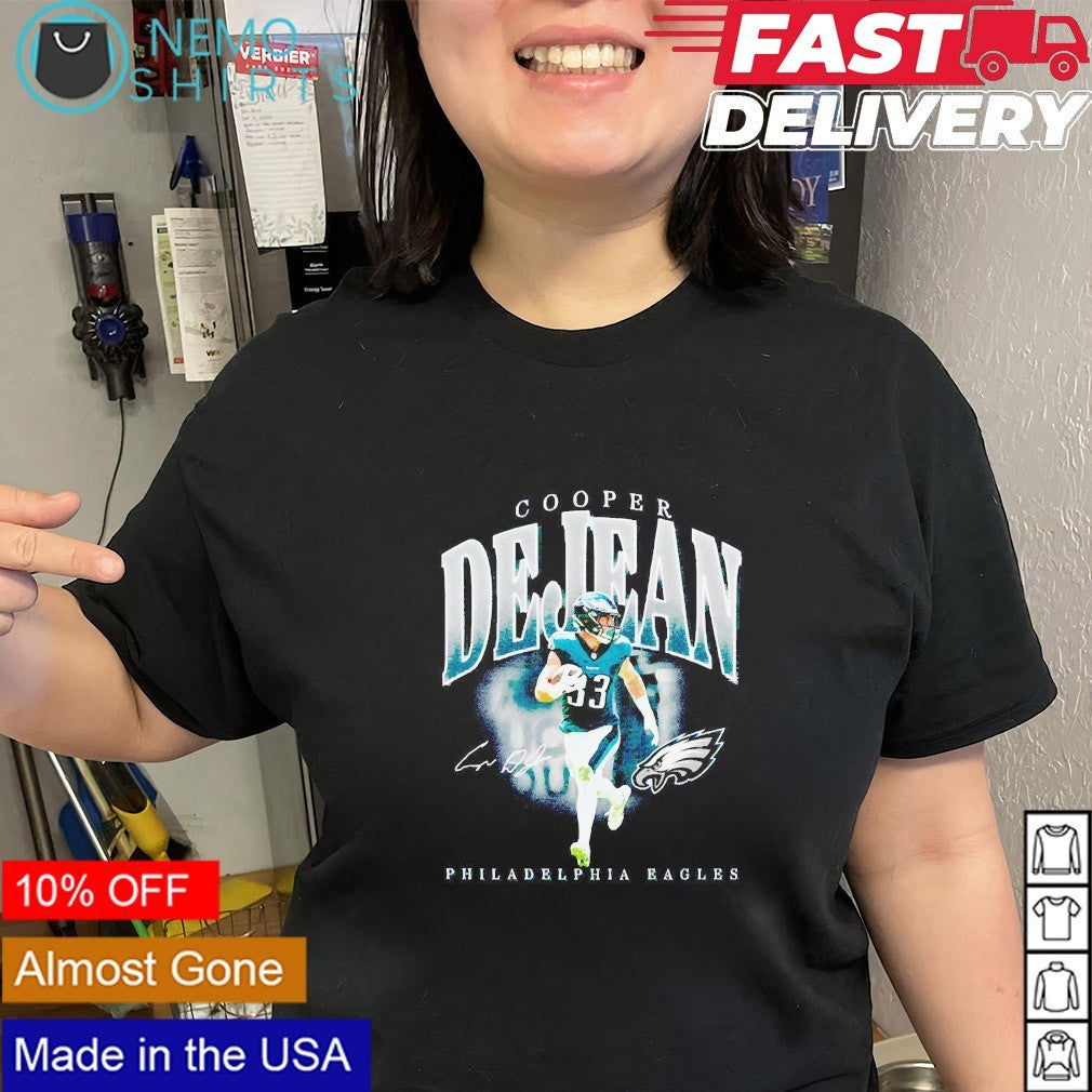 Cooper DeJean Philadelphia Eagles signature player - Adult & Kids T-Shirts, Sweatshirts & Hoodies apparel design preview 3