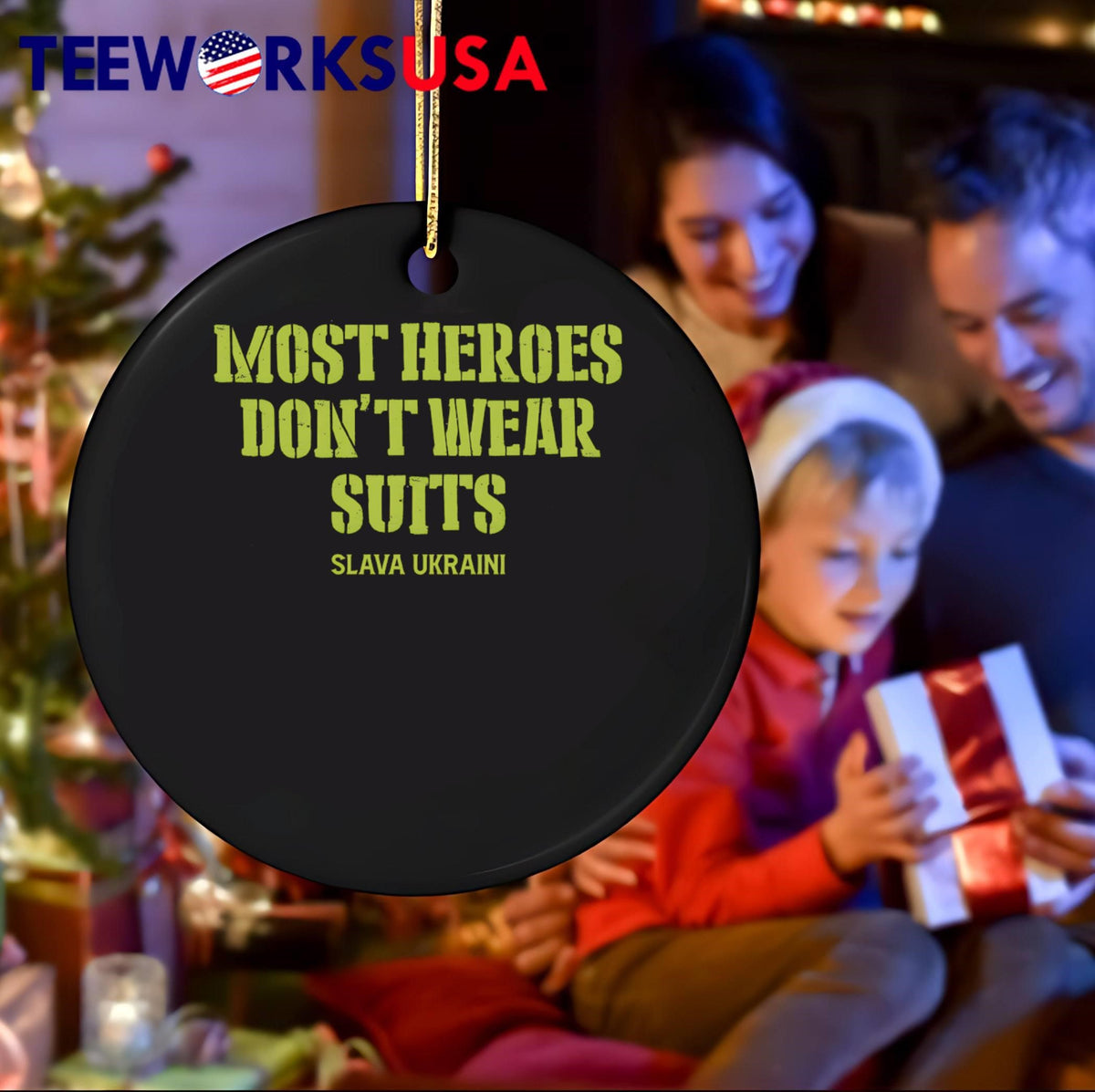 Most heroes don't wear suits slava ukraini - Adult & Kids T-Shirts, Sweatshirts & Hoodies apparel design preview 4