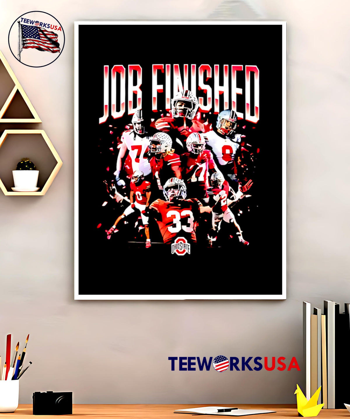 Ohio State Buckeyes College Football Playoff National - Adult & Kids T-Shirts, Sweatshirts & Hoodies apparel design preview 5