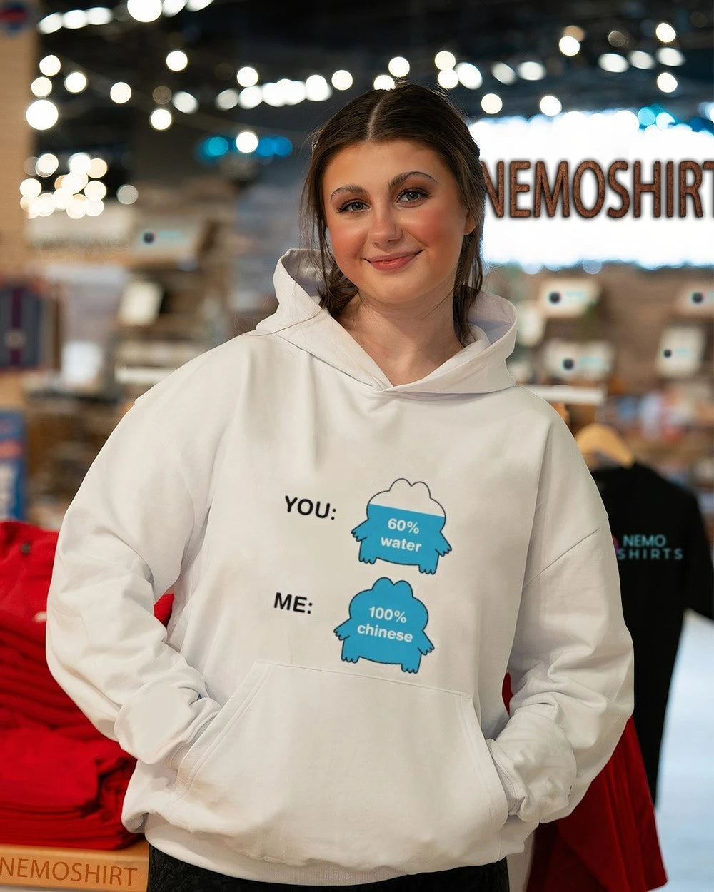 You 60% Water Me 100% Chinese Meme funny - Adult & Kids T-Shirts, Sweatshirts & Hoodies apparel design preview 3