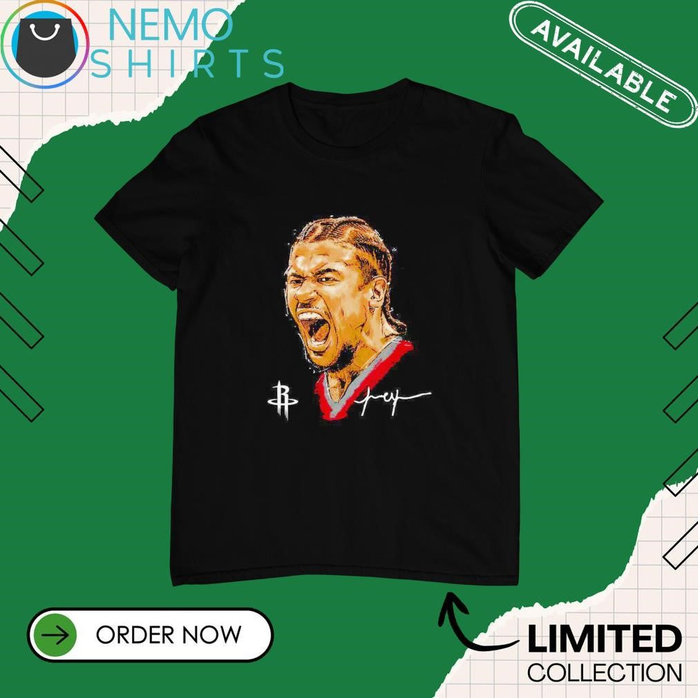 Jalen Green Houston Rockets cartoon portrait - Adult & Kids T-Shirts, Sweatshirts & Hoodies apparel design preview 1