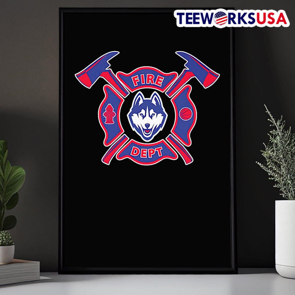 Fire dept UConn Huskies basketball - Adult & Kids T-Shirts, Sweatshirts & Hoodies apparel design preview 5